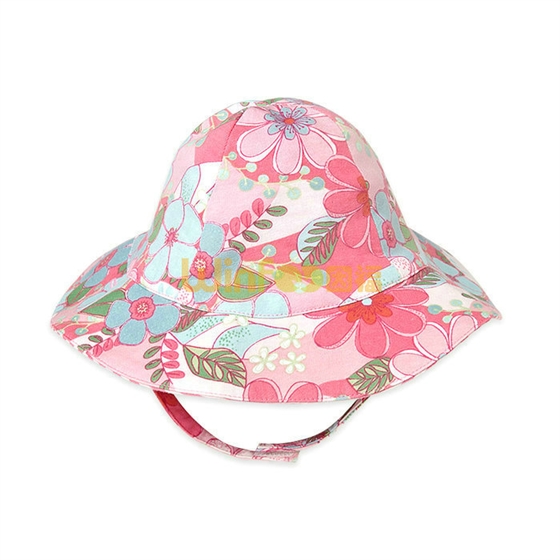 工厂专业生产订制加工小女孩夏季户外遮阳盆帽 小清新款 