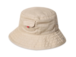 勇发服饰-儿童夏季遮阳盆帽定做 简约纯色 小口袋 小孩渔夫边帽-RM427