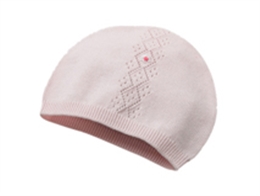 勇发服饰-儿童小清新款纯色针织帽外贸定做加工 婴儿套头帽 -RM429