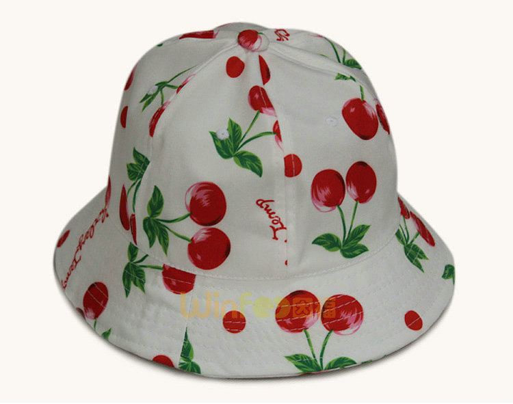 水果儿童边帽 
