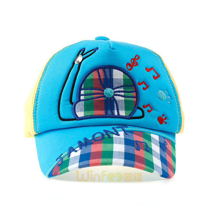新款儿童音乐符号时尚棒球帽 