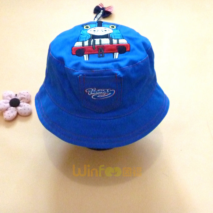 2015新款口袋托比火车蓝色户外遮阳渔夫边帽 桶帽定