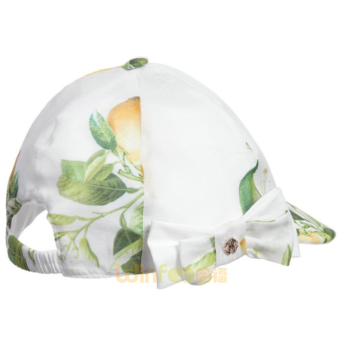 新款蝴蝶结印花儿童时装帽 棒球帽 小清新款 广州订制