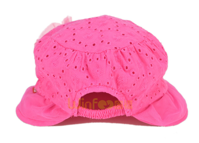 2015新款装饰花点点女童时装小边帽 渔夫帽加工定制 