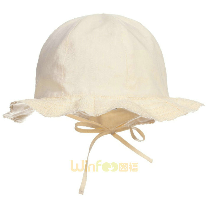 全棉纯色简约小边帽 户外遮阳渔夫帽 婴儿 广州工厂订制 