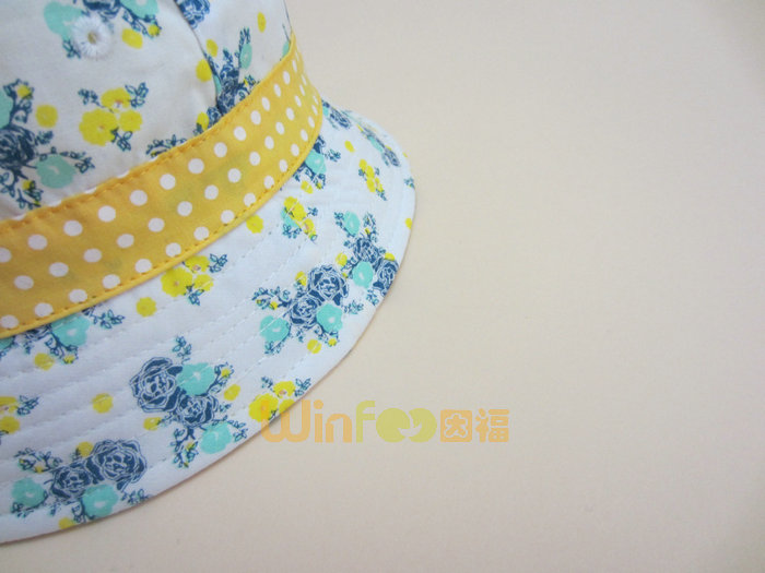 2015新款夏季女童蝴蝶结桶帽出口加工订制订做 边帽 