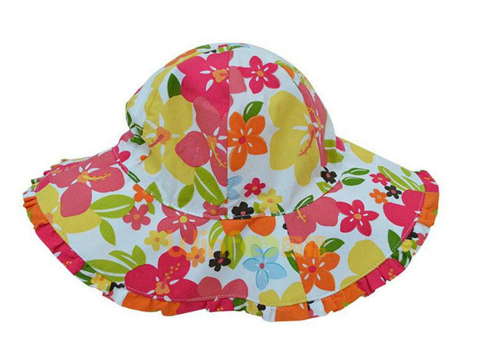 儿童印花花朵遮阳帽子RM518
