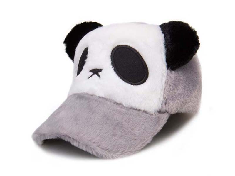勇发服饰-儿童冬天保暖熊猫棒球帽定做-RH185