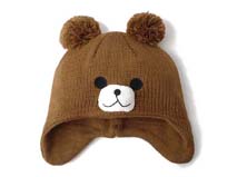 勇发服饰-可爱小熊儿童针织帽定做-RM122
