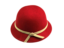 勇发服饰-儿童 女士纯色简约毛呢定型帽加工定制 21年制帽经验 -RW438